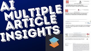 Get Insights from Multiple Research Articles PDFs with AI using SciSpace [upl. by Sanderson]