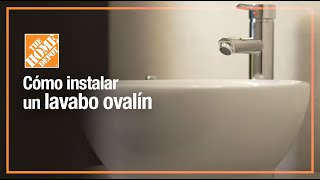 ¿Cómo instalar un lavabo ovalin  Baños [upl. by Ayyn308]