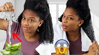 How To Use Aloe Vera For Fast Natural Hair Growth [upl. by Reyotal]