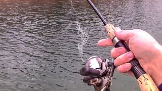 Spinning Reel Line Tangles Knots amp Loops  Basic Fishing Tips [upl. by Aihsatal]