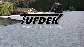 Tufdek™ Waterproof Vinyl Decking  Complete Install Video [upl. by Jaye470]