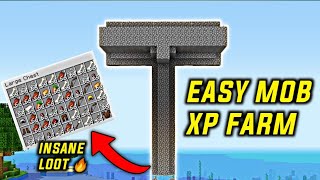 Minecraft  EASY MOB XP FARM TUTORIAL  100 Working 118 [upl. by Anirahtak562]