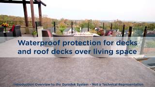 Duradek Vinyl Deck Waterproofing Introduction Overview [upl. by Fredella]