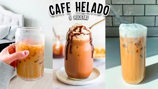 HAZ EL MEJOR CAFE HELADO 8 RECETAS FACILES Tutoriales Belen [upl. by Eanore]