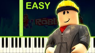 ROBLOX CLASSIC THEME  EASY Piano Tutorial [upl. by Brittney]