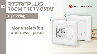 Mode selection and description  Tutorials RT7RFPLUS room thermostat [upl. by Nelda]