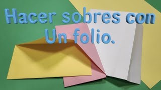 Como hacer un sobre de papel [upl. by Eicram]