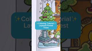 Coloring Tutorial Forest Trees 🌲 art [upl. by Acemaj446]