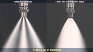 FloMax® Nozzle Comparison Standard vs AntiBearding from Spraying Systems Co [upl. by Hannaj]