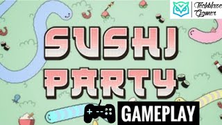 Sushi Party  Game play  pokicom  Online Games [upl. by Aneeuqal]