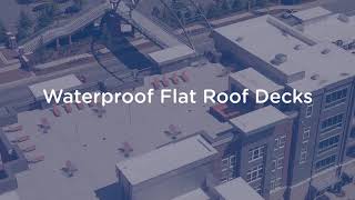 Waterproof Flat Roof Decks by Duradek [upl. by Ninnette]