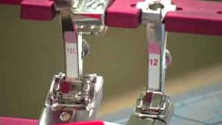 15 BERNINA presser feet  Bulky overlock foot 1212C [upl. by Ajidahk]