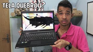 Notebook com tela quebrada Aprenda Trocar [upl. by Notse]