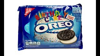 Birthday Cake Oreos Unwrapping [upl. by Katina]