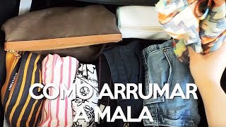 Como Arrumar A Mala • Fazendo a Mala Sem Amassar as Roupas  Dicas de Viagem [upl. by Ahkeber]