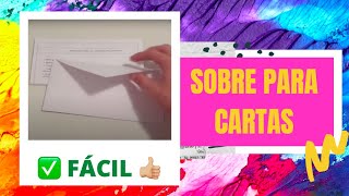 ¿Cómo hacer un sobre de papel para cartas PASO a PASO [upl. by Osmund316]