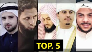 Best 5 quran reciters in the world [upl. by Yanehs]