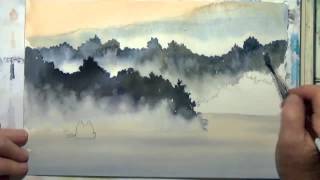 How to Paint Fog With Watercolor by Deb Watson [upl. by Rednasela]