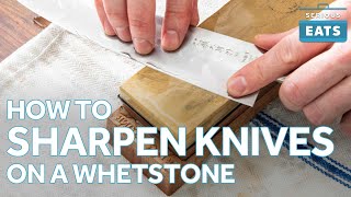 How to Sharpen a Knife on a Whetstone [upl. by Sarazen407]