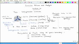 Lecture 21  Intergranular Corrosion Sensitization and Weld Decay [upl. by Harty]