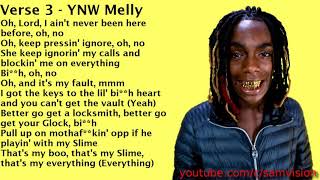 Clean Lyrics YNW Melly  Mixed Personalities ft Kanye West [upl. by Adnamor]