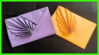 ⩥ Cómo hacer un SOBRE de papel FÁCIL y ELEGANTE  Origami PASO A PASO [upl. by Halimak]