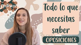 OPOSICIONES para PRINCIPIANTES 👶🏼 ¿QUÉ son ¿CUÁNTAS existen ¿CUÁL ELEGIRESTUDIAR como opositor 🤔 [upl. by Lraep169]