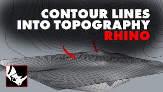 How I Create Topographies From Contour Lines in Rhino Easy [upl. by Lilllie]