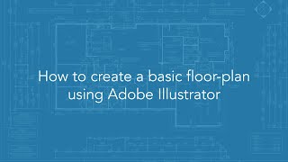 How to create a basic floorplan using Adobe Illustrator [upl. by Qerat649]