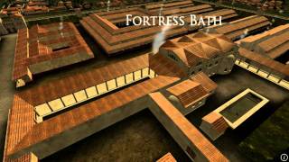 Animation of ancient Roman Fort in Caerleon Wales [upl. by Zoa54]