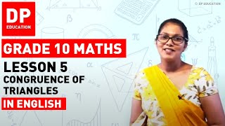 Lesson 5 Congruence of Triangles  Maths Session for Grade 10 DPEducation Grade10Maths triangles [upl. by Saidnac958]