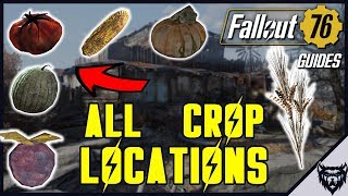 FALLOUT 76 Guide  All Crop Locations  Food Farming Guide 2019 [upl. by Alidia]