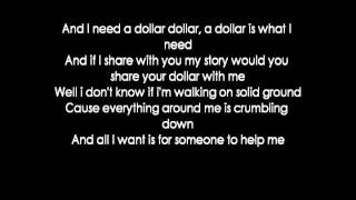 Aloe Blacc  I Need A Dollar lyrics [upl. by Karissa]