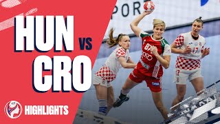 Highlights  Hungary vs Croatia  Preliminary Round  Womens EHF EURO 2020 [upl. by Ahsienal34]