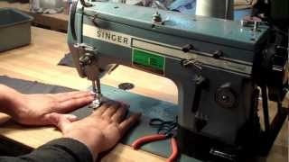 Singer 20U Industrial Sewing Machine Tutorial [upl. by Crawford304]