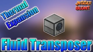 Fluid Transposer Thermal Expansion  Minecraft Mod Tutorial [upl. by Ravilob380]