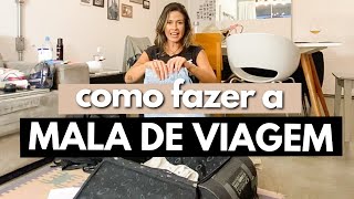 COMO ORGANIZAR A MALA DE VIAGEM  PARA ATÉ 1 SEMANA [upl. by Eillil]