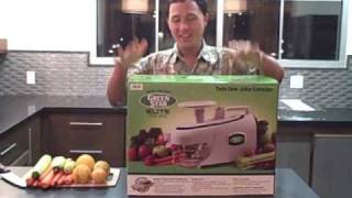 Green Star Elite GSE5000 Juicer Demonstration including juicing and cleaning [upl. by Aminta678]