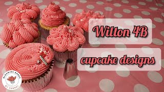 Cupcake decorating techniques  Wilton 4B [upl. by Norved610]