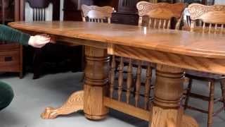 Double Pedestal Dining Table 2 [upl. by Aura573]