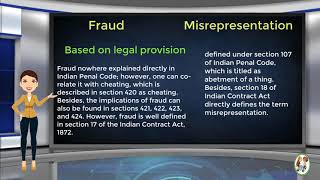 What is Difference Between Fraud amp Misrepresentation [upl. by Proctor479]