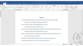 Formatting an APA Style Reference List [upl. by Boswall167]