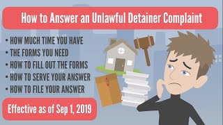 How to Answer an Unlawful Detainer Complaint [upl. by Kucik512]