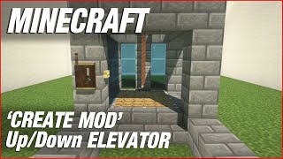 Create Mod Elevator  Minecraft Tutorial [upl. by Nottus]