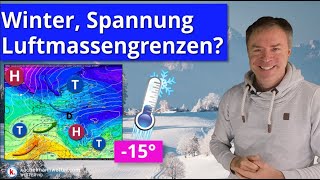 Winterwetter Spannung und mögliche Luftmassengrenzen [upl. by Bergmans]