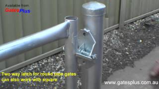 Gate Latch 2 way for round pipe and square [upl. by Cornel32]