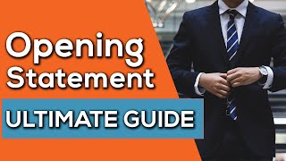 ULTIMATE GUIDE  Opening Statements at Trial  10 Steps to SUCCESS [upl. by Serles10]