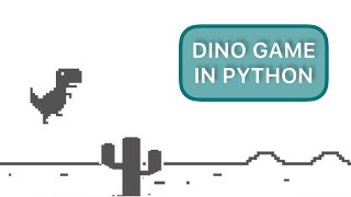 Make Chrome Dino Game in 2 Minutes Python [upl. by Aimit]