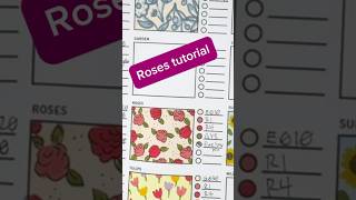 Roses colouring tutorial [upl. by Ydroj592]