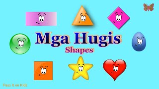 Mga Hugis Part 1  Shapes  Tagalog  English [upl. by Dodi]